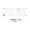 Weekly plan - Doodle 6 Months Undated Weekly Study Planner