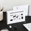 White - Doodle 6 Months Undated Weekly Study Planner