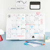 Monthly plan - Iconic Doodle Dateless Monthly Diary Planner