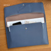 Smoky blue - Play Obje Pocket A4 PU File Folder Clutch Bag