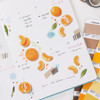 Example of use - Appree Mandarin Fruit Clear Sticker