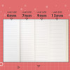 4 type lined interval - Gunmangzeung 6mm 7mm 9mm 13mm Wirebound Lined Notebook