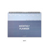 Navy - Simple 18 Month Undated Monthly Desk Planner