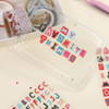 Example of use - Paperian Color Recipe Upper Case Alphabet Removable Sticker