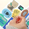 Comes with a sticker - Indigo Storage A4 Clear File Folder Book