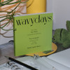 Green - Wavydays Medium Plain Notebook V3