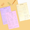 Usage example of Pastel Color A5 Planning Notepad 60 Sheets