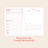 recipe note & cooking memories - PAPERIAN 45 Recipes Homemade Kitchen Cookbook