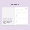 time table - Ardium Perfect Study Club Dateless Daily Planner Ver2