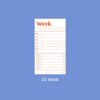 05 week - Paperian Lists to Live By Planning Checklist Memo Notepad