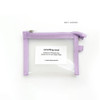 Milky Lavender - O-check Something Usual Clear Zipper Card Holder Wallet