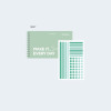 mint - Ardium Make It Every Day Dateless Daily Planner Scheduler