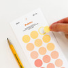 Example of use - NACOO Palette Colorful Circle Paper Sticker Pack