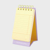 Yellow - Checklist Twin Wire Perforated Notepad