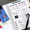Example of use - Indigo Storage Wire Bound 6 Grid Notebook
