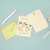 Best wishes to you - Friends Small Letter Paper and Envelope Set