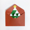 Red envelope - Nostingker Christmas Forest Tri-Fold Card Envelope Set