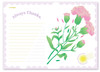inside - Nostingker Always Thanks Bunch Of Carnation Flowers Card