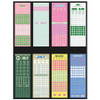 May, Jun, Jul, Aug - Colorful Date Sticker Pack of 24 Sheets