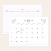 Monthly Calendar - Indigo 2024 Prism Monthly Standing Flip Desk Calendar