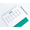 2025 Calendar - Indigo 2024 Prism Monthly Standing Flip Desk Calendar