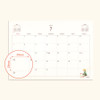 Dated Monthly Calendar - Indigo 2024 Prince Story A4 Standing Flip Desk Calendar