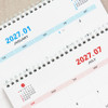 Colorful Theme - Indigo 2027 Prism Work Plan A4 Desk Calendar
