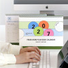 Indigo 2027 Prism Work Plan A4 Desk Calendar