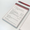 Pink sunset - Autumn Color A5 Lined Grid Notepad 100 Sheets