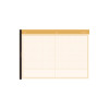 Mustard - Autumn Color B5 Lined Grid Notepad 100 Sheets