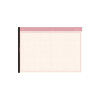 Pink - Autumn Color B5 Lined Grid Notepad 100 Sheets