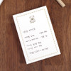 Teddy bear - Near And Dear A7 Plain Notepad 100 Sheets
