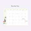 monthly plan - Indigo 2024 The Temperature Of The Day Dated Weekly Diary