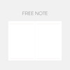 free note - Indigo 2024 Prism Leather B6 Dated Weekly Diary Planner