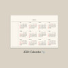2024 Calendar - 2024 Archive Dated Monthly Standing Flip Desk Calendar