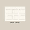 Birthday archive - 2024 Archive Dated Monthly Standing Flip Desk Calendar
