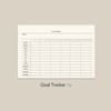 Goal tracker - 2024 Archive Dated Monthly Standing Flip Desk Calendar