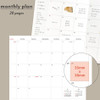 monthly plan - Iconic 2024 Simple A5 Large Dated Monthly Planner