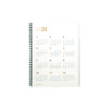 2024 Second A4 Twin Wire Dated Monthly Planner Agenda