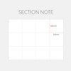 Section note - 2024 Prism Leather B6 Dated Monthly Diary Planner