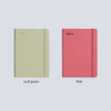 Leaf green, Pink - 2024 A Piece of Basic B6 Dated Weekly Diary Planner