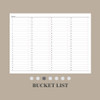 Bucket list -  2024 The Classic B5 Dated Monthly Planner