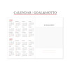 Calendar, Goal&Motto