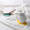 example of use - APPREE Yellow Ginkgo Leaf Silicone Drink Coaster