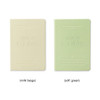 Milk beige, Soft green - 2024 On A Day Hardcover B6 Dated Weekly Planner