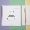 Panda - Hushed Brown Dot Grid Twin Wire Notebook