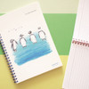 Blue penguin - Hushed Brown The Simple A5 Spiral Lined Notebook