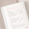 Daily plan - Notable Memory 6 Month Small Dateless Daily Diary