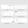 Planner sections - Doodle One Month Small Undated Daily Planner Notebook