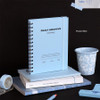 Powder blue - Daily Archive Spiral Essay Notebook Planner